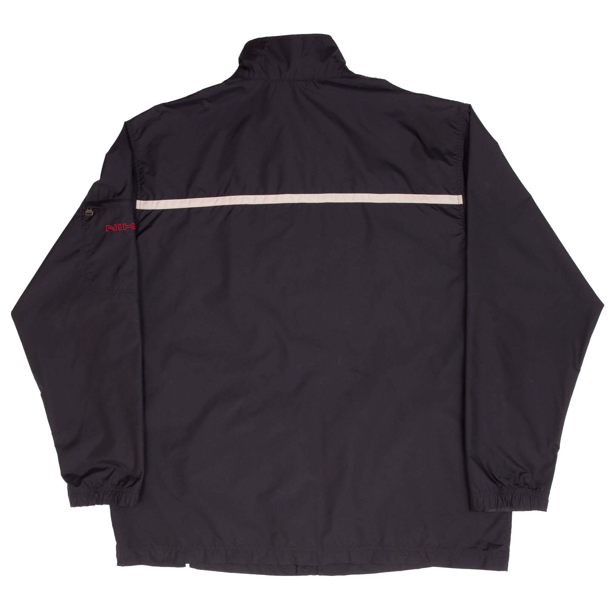 Vintage Nike Classic Black Windbreaker Jacket 2000S Size 2XL