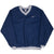Vintage Nike Classic Swoosh Navy Blue Pullover Windbreaker Jacket 1990S Size Large