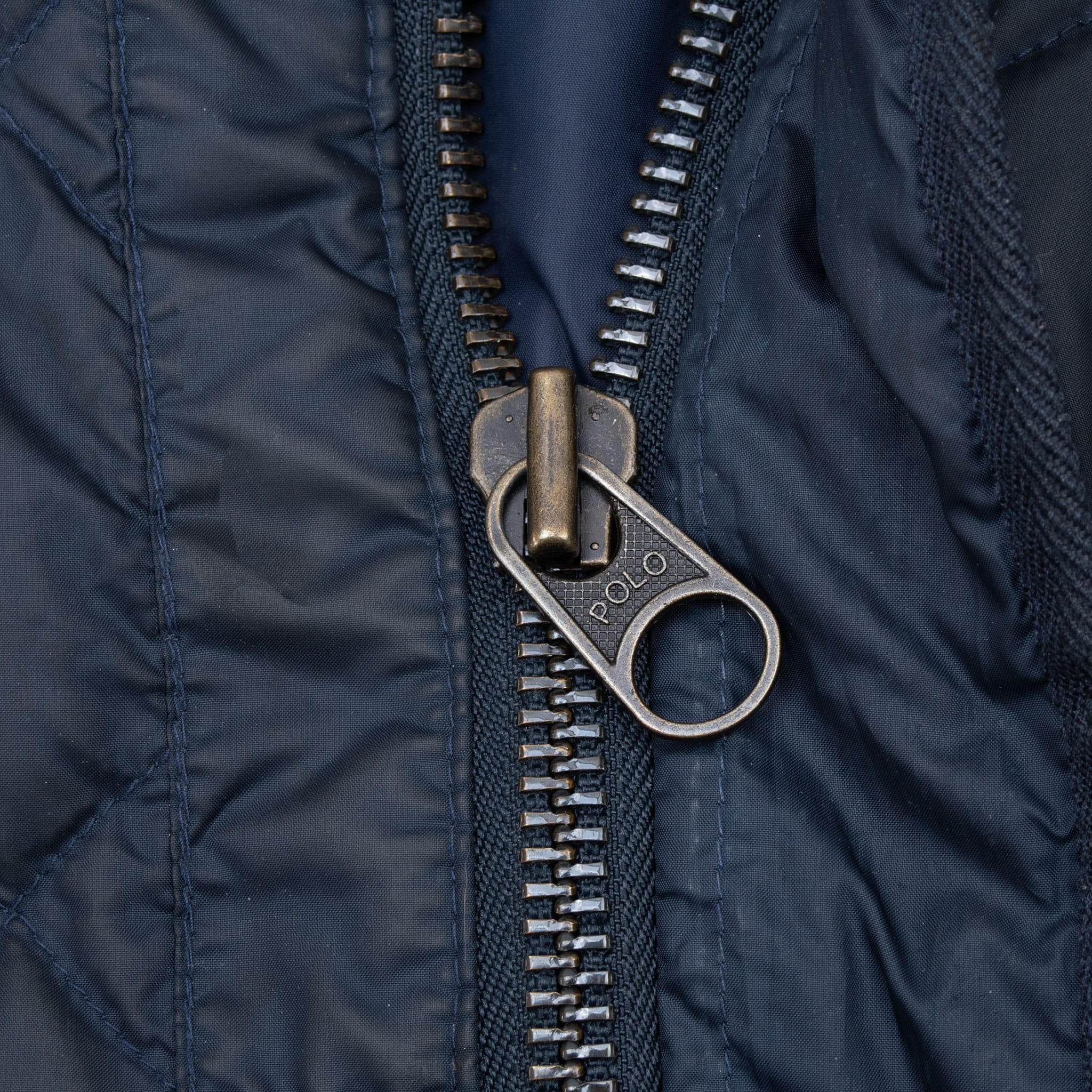 VINTAGE POLO RALPH LAUREN BLUE QUILTED VEST JACKET 2XL