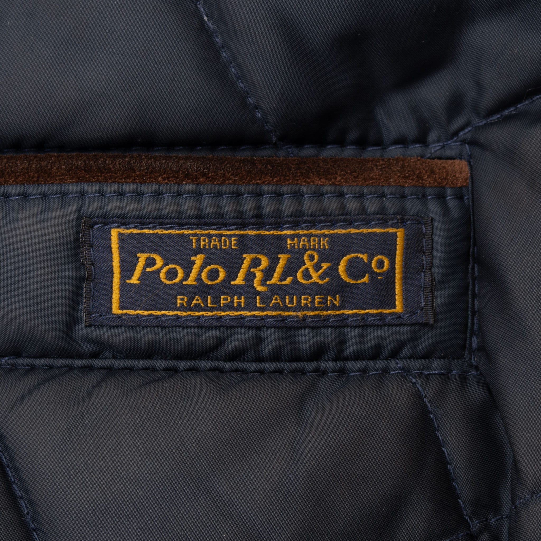 VINTAGE POLO RALPH LAUREN BLUE QUILTED VEST JACKET 2XL