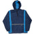 Vintage Nike Classic Swoosh Blue Pullover Windbreaker Hooded Jacket 1990S Size XL