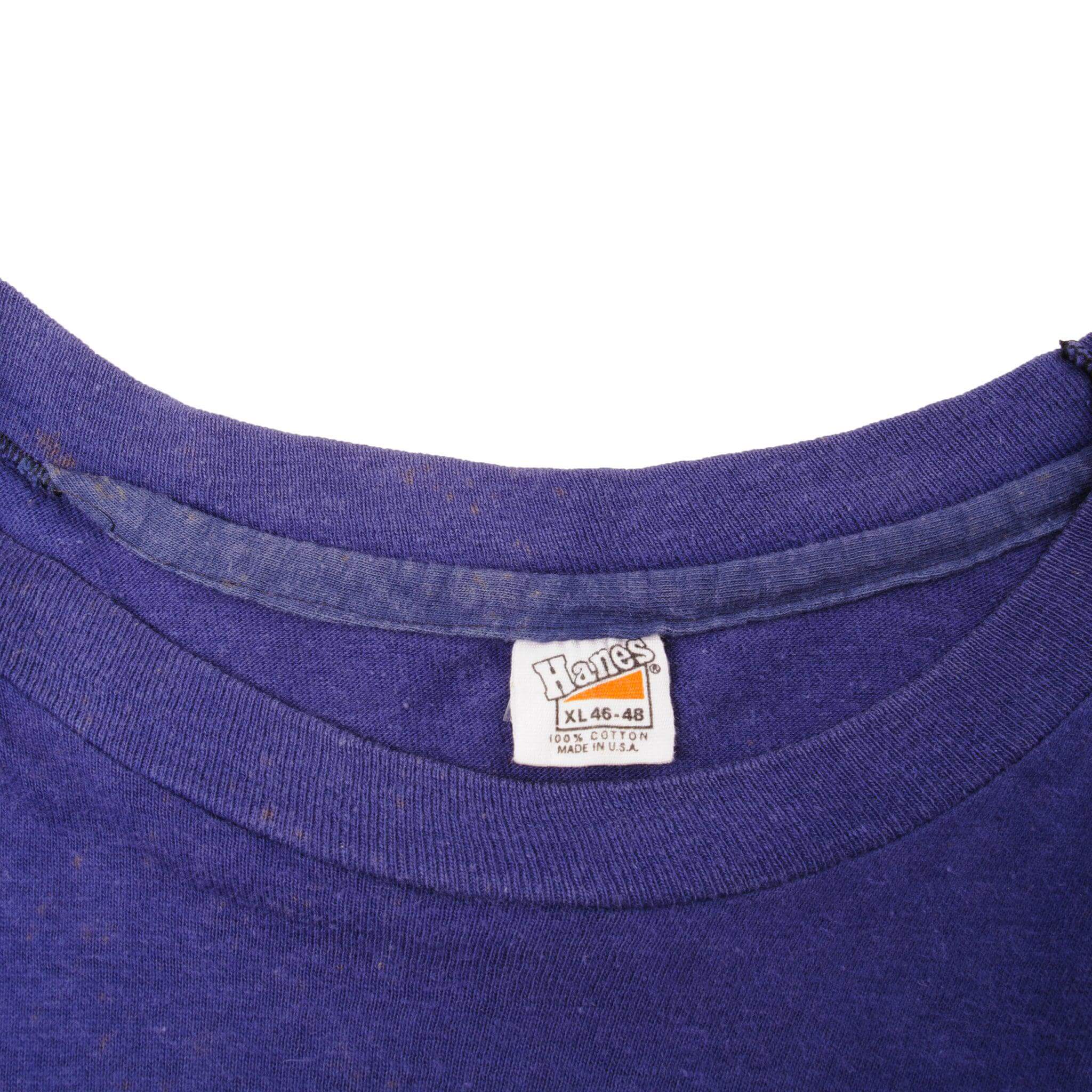 Vintage Blue John Lennon 1970/1980 Hanes Tee Shirt Size L With Single Stitch Sleeves Made In Usa