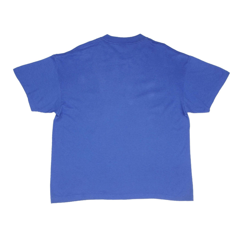Vintage Blue NBA New York Eastern Conference Champions 1994 Tee Shirt Size XLarge With Single Stitch Sleeves. Made In USA.