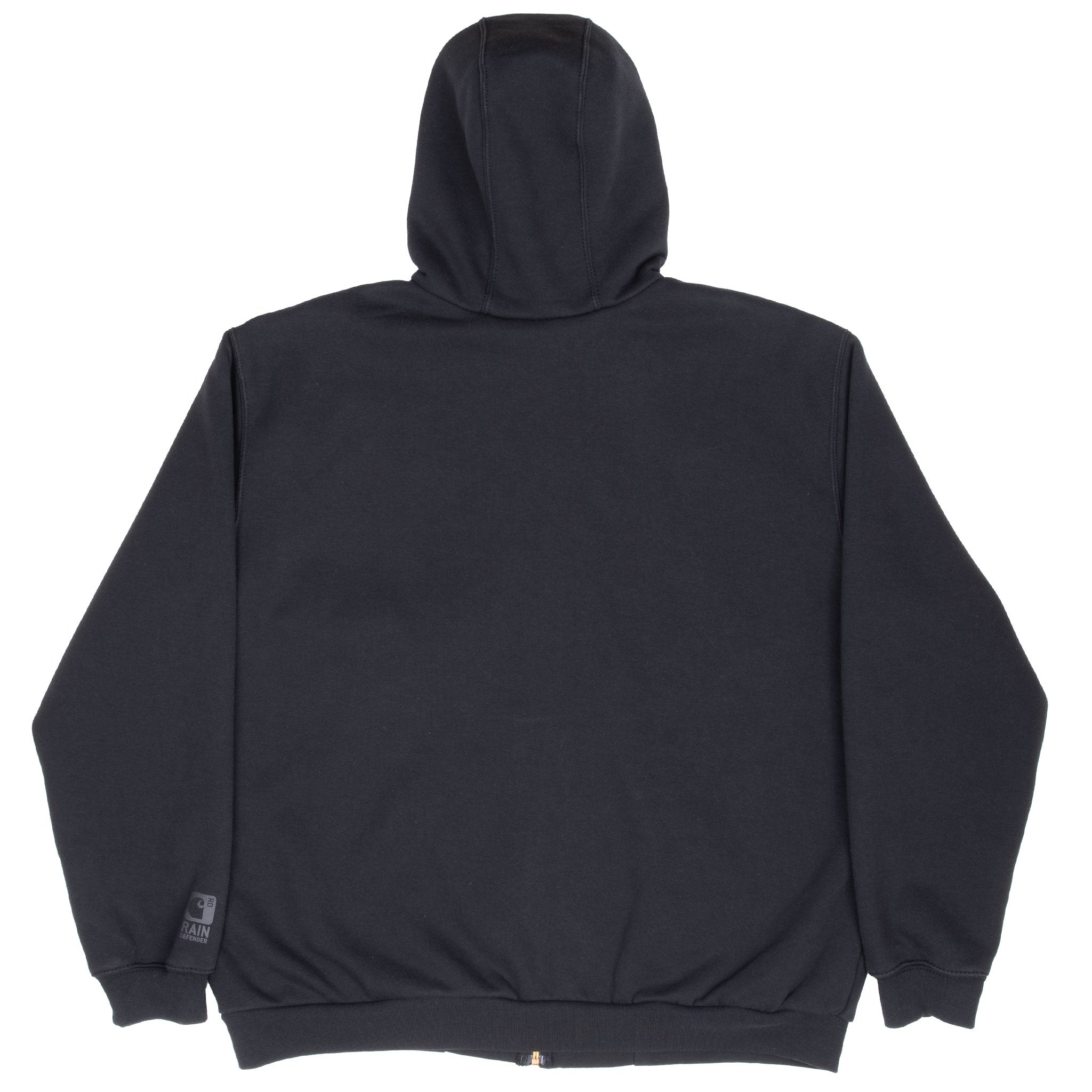 Vintage Carhartt Rain Defender Heavyweight Full Zip Black Hoodie Sweatshirt Size Large