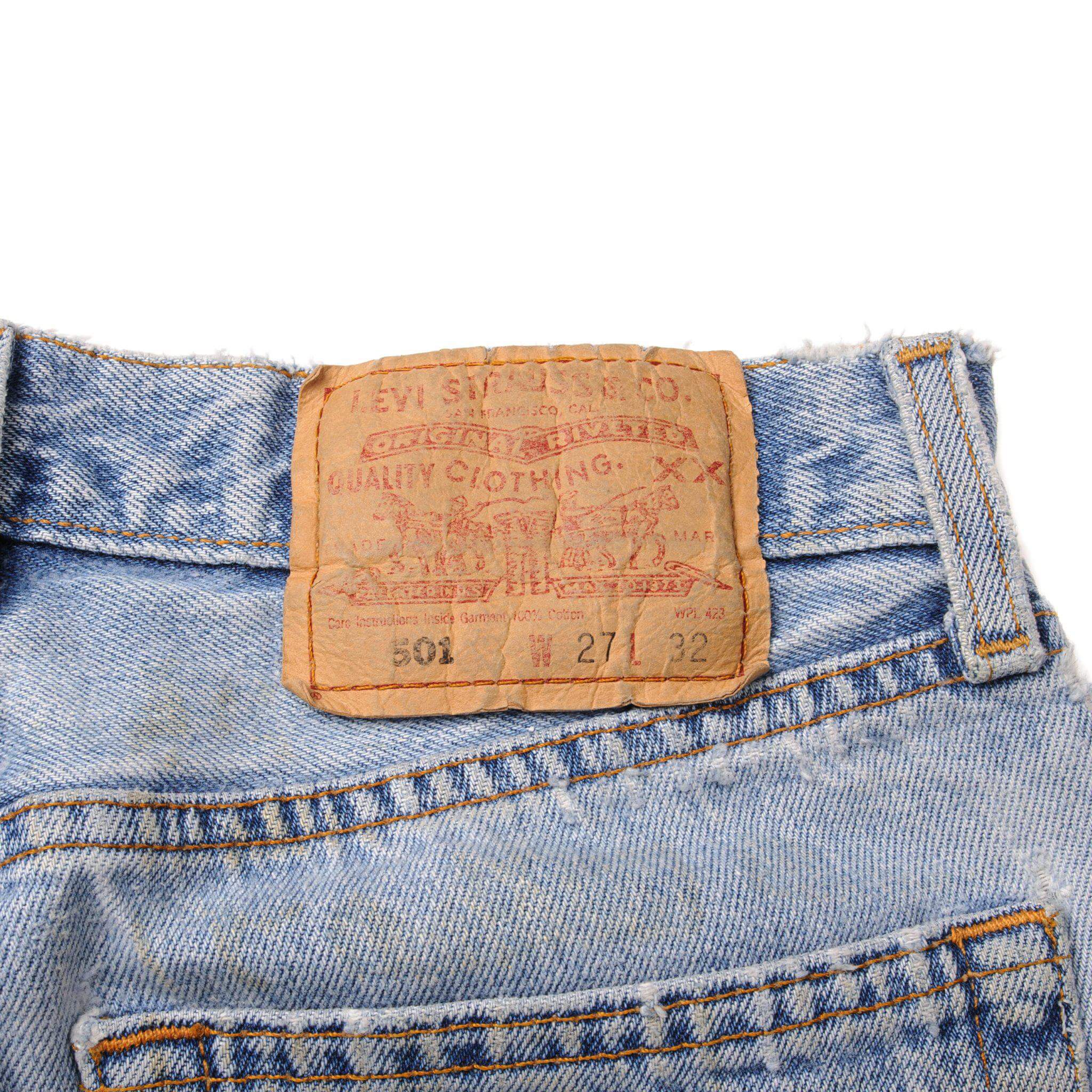 VINTAGE LEVIS 501 JEANS INDIGO SIZE W27 L30