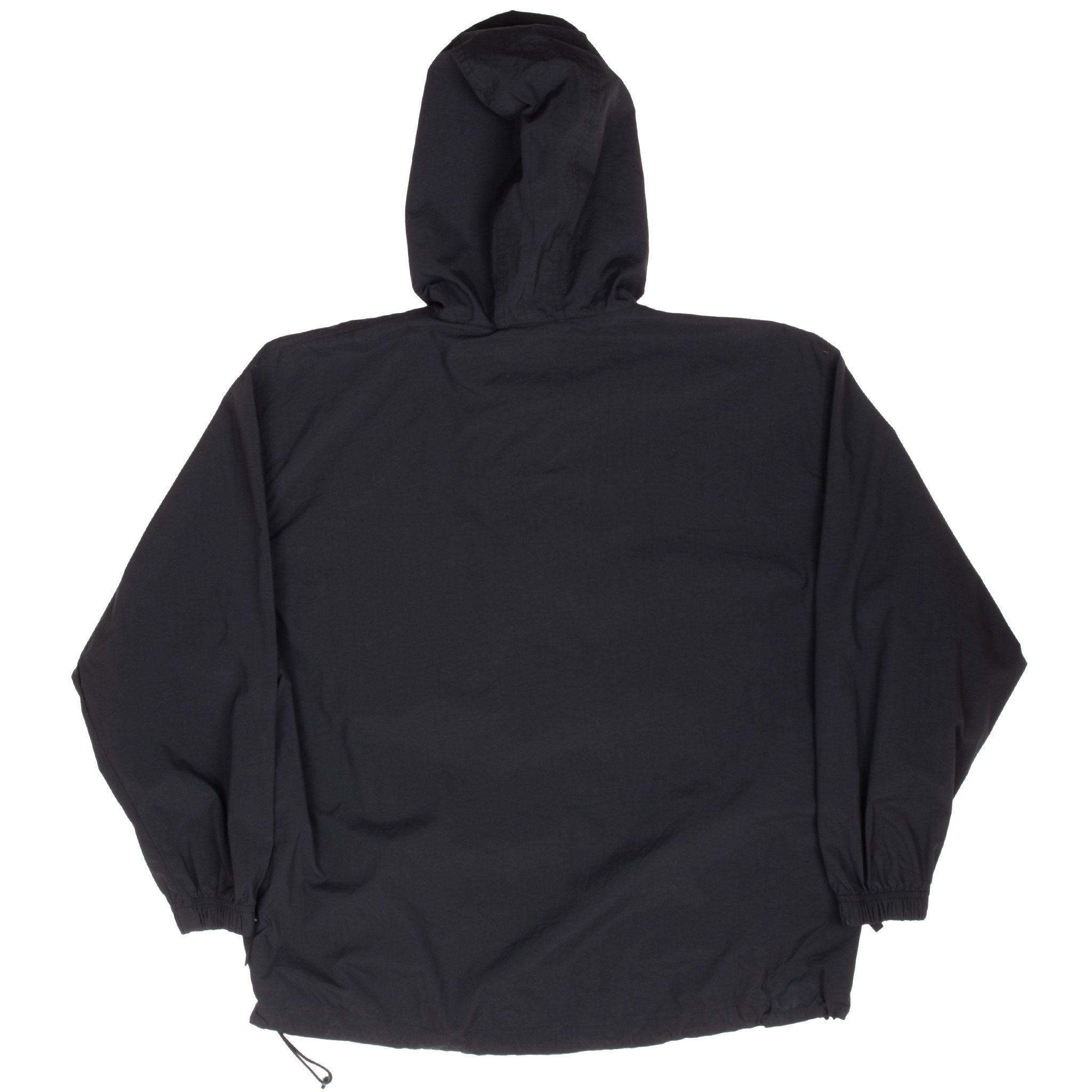 Vintage Nike Classic Swoosh Black Pullover Windbreaker Jacket 1990S Size Medium Women