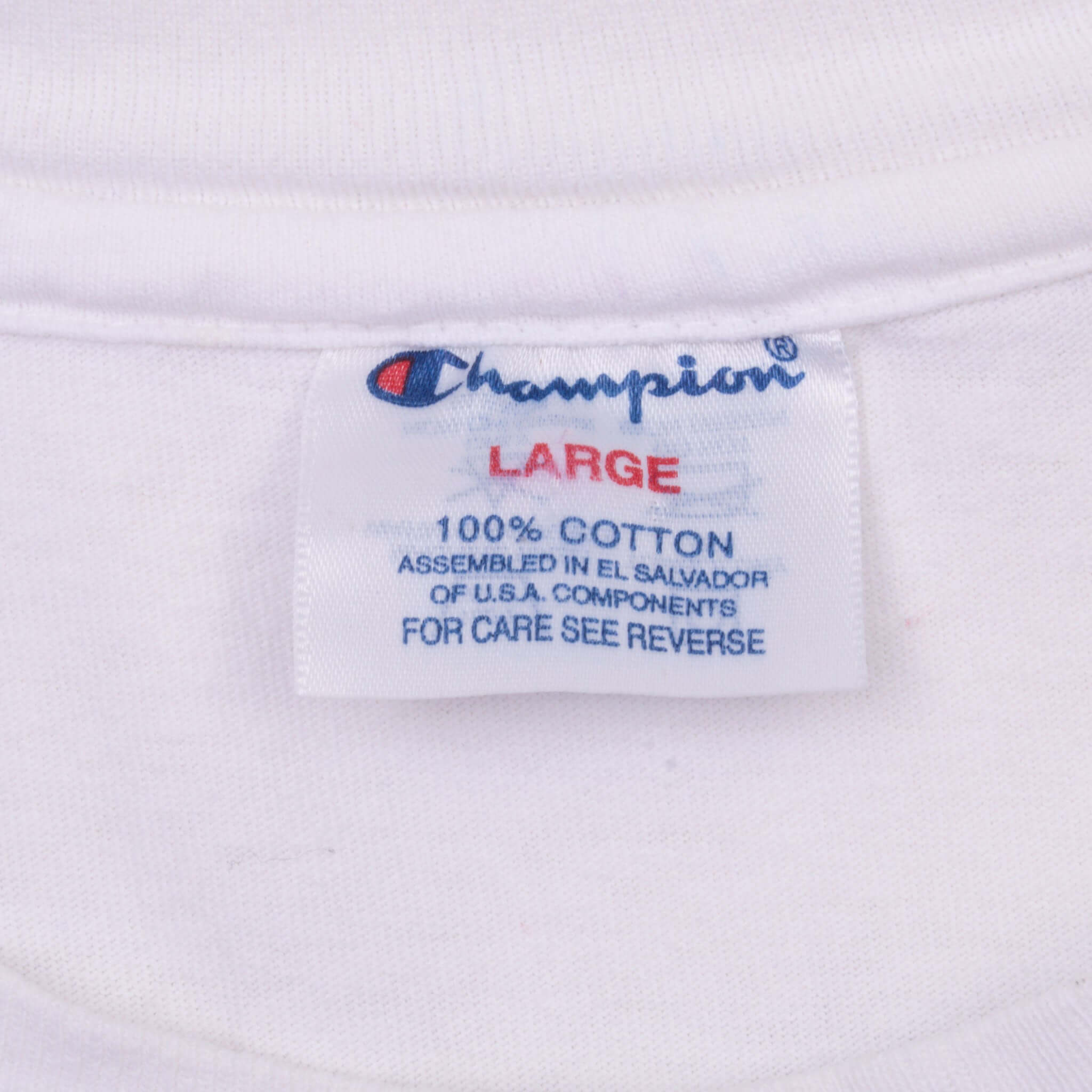 Vintage Champion Atlanta Olympics 1996 Tee Shirt Size Large Made In Usa With Single Stitch Sleeves