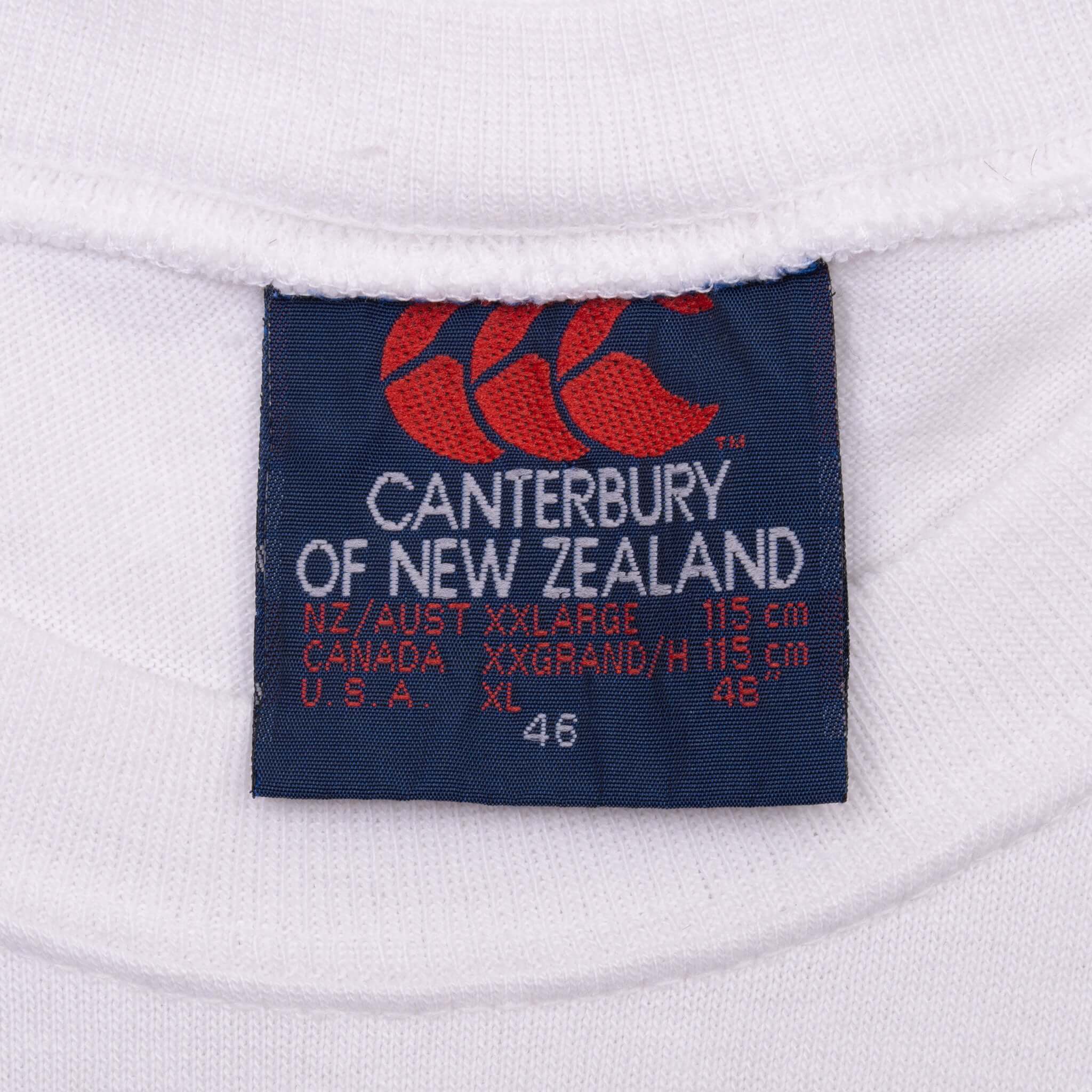 Vintage New Zealand All Blacks Rugby World Champions 1990S Tee Shirt Size XL Made In New Zealand With Single Stitch Sleeves