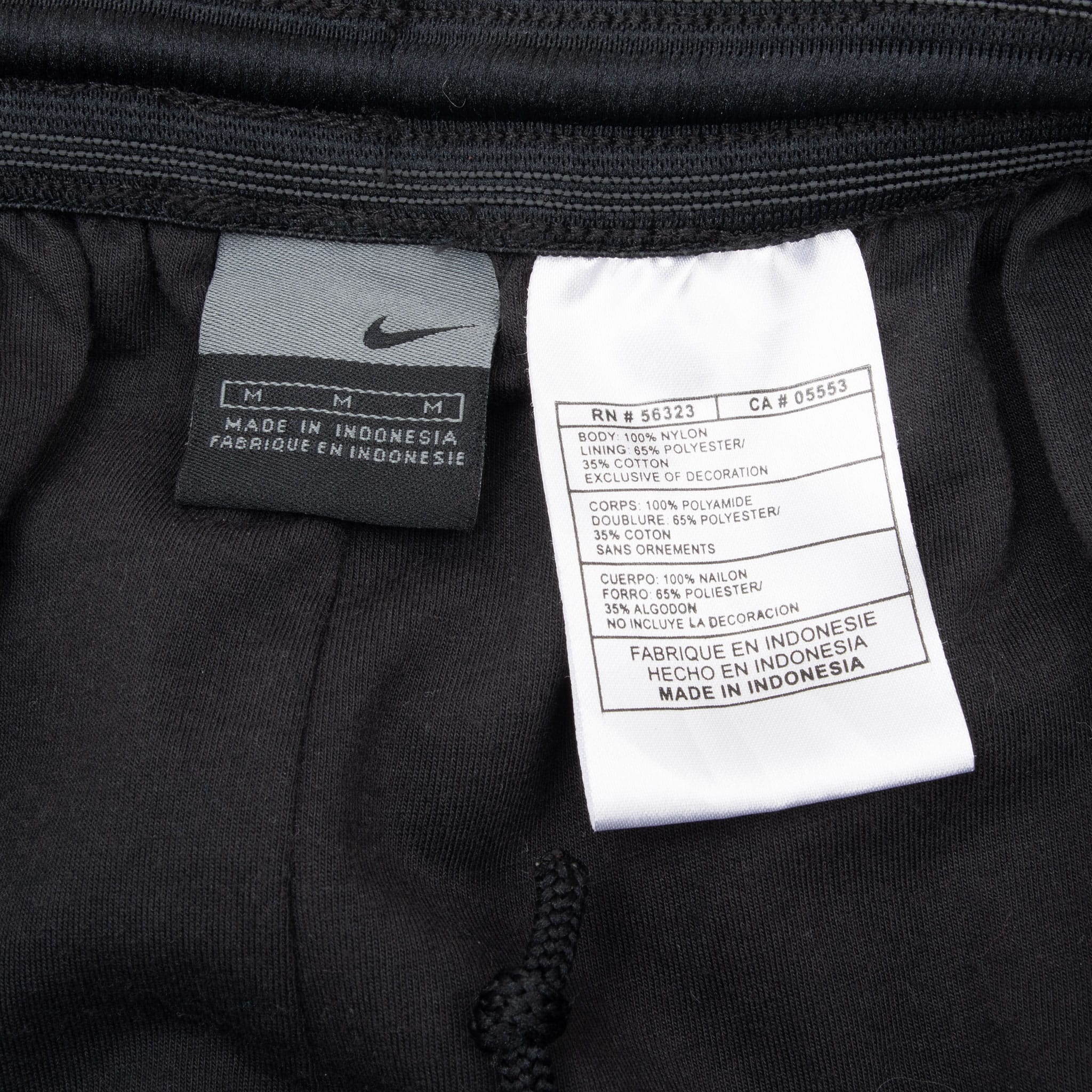 Vintage Nike Classic Swoosh Black Track Pants 2000S Size Medium
