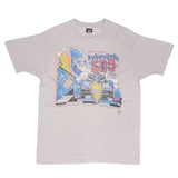 Vintage Indy Car Racing Indianapolis 500 1990 Tee Shirt Size Large Made In USA With Single Stitch Sleeves