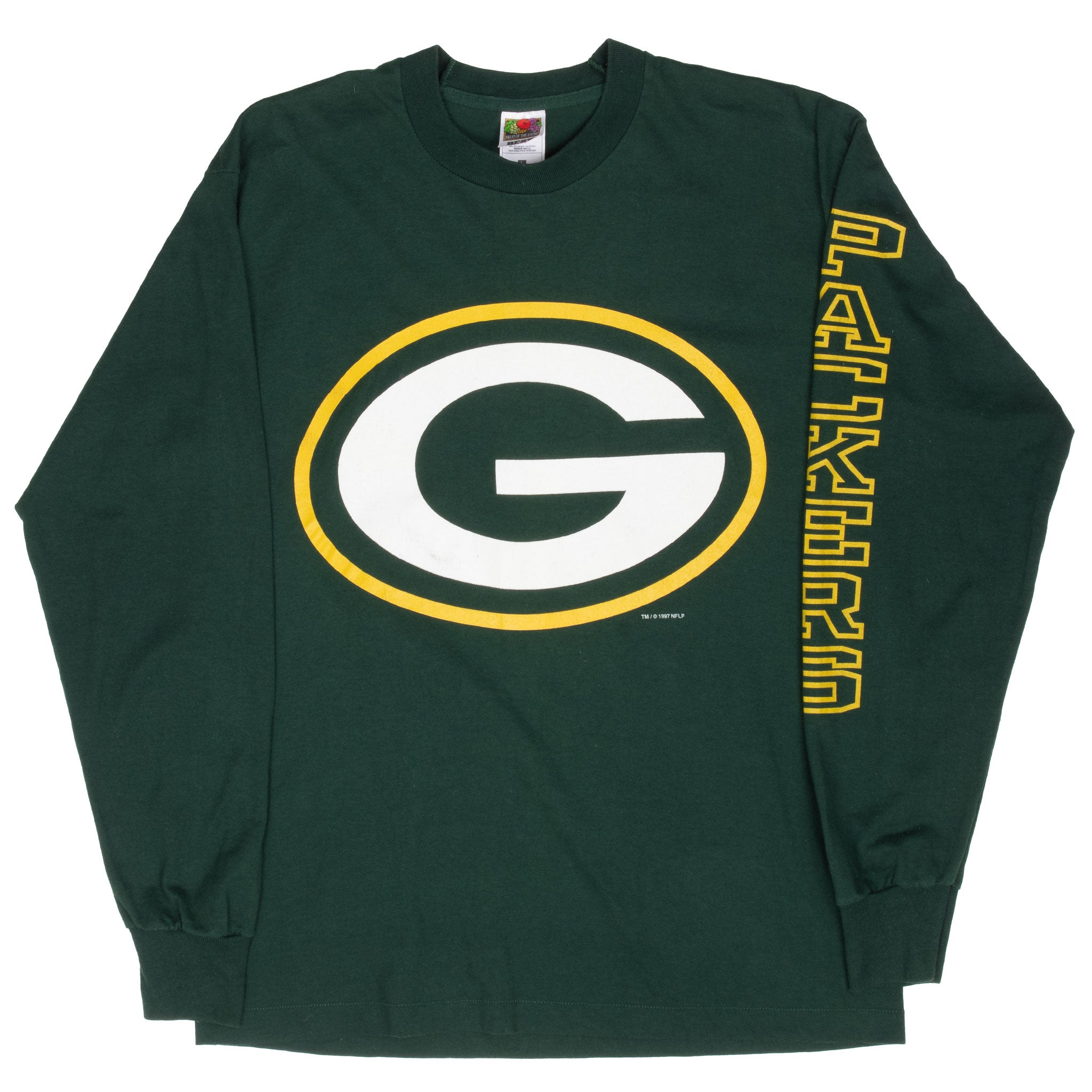 Vintage Nfl Green Bay Packers 1997 Long Sleeve Tee Shirt Size Large Made In USA With Single Stitch
