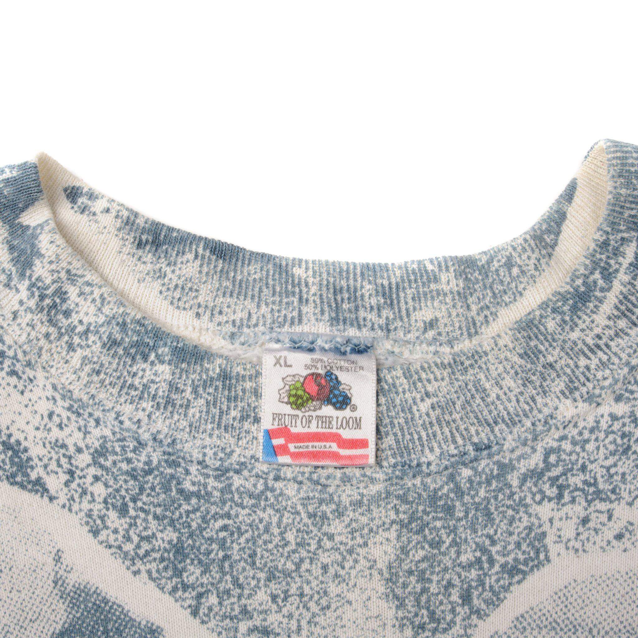 VINTAGE NFL DALLAS COWBOYS ALL OVER PRINT SWEATSHIRT SIZE XL MADE IN USA