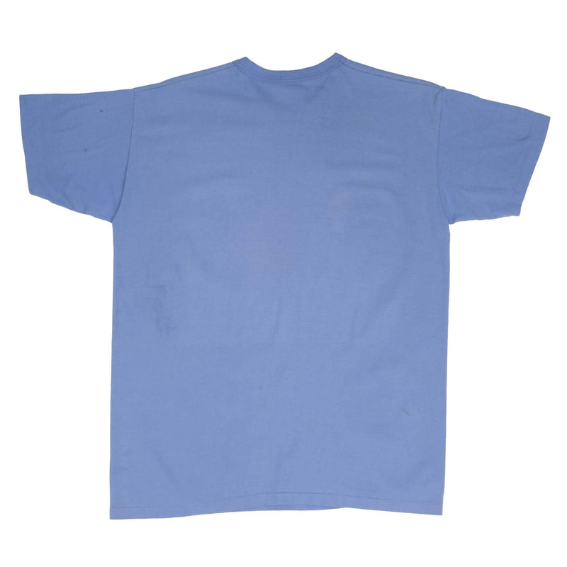 Vintage Unc North Carolina Tarheels 1970S Russell Tee Shirt Size Large Made In USA With Single Stitch Sleeves
