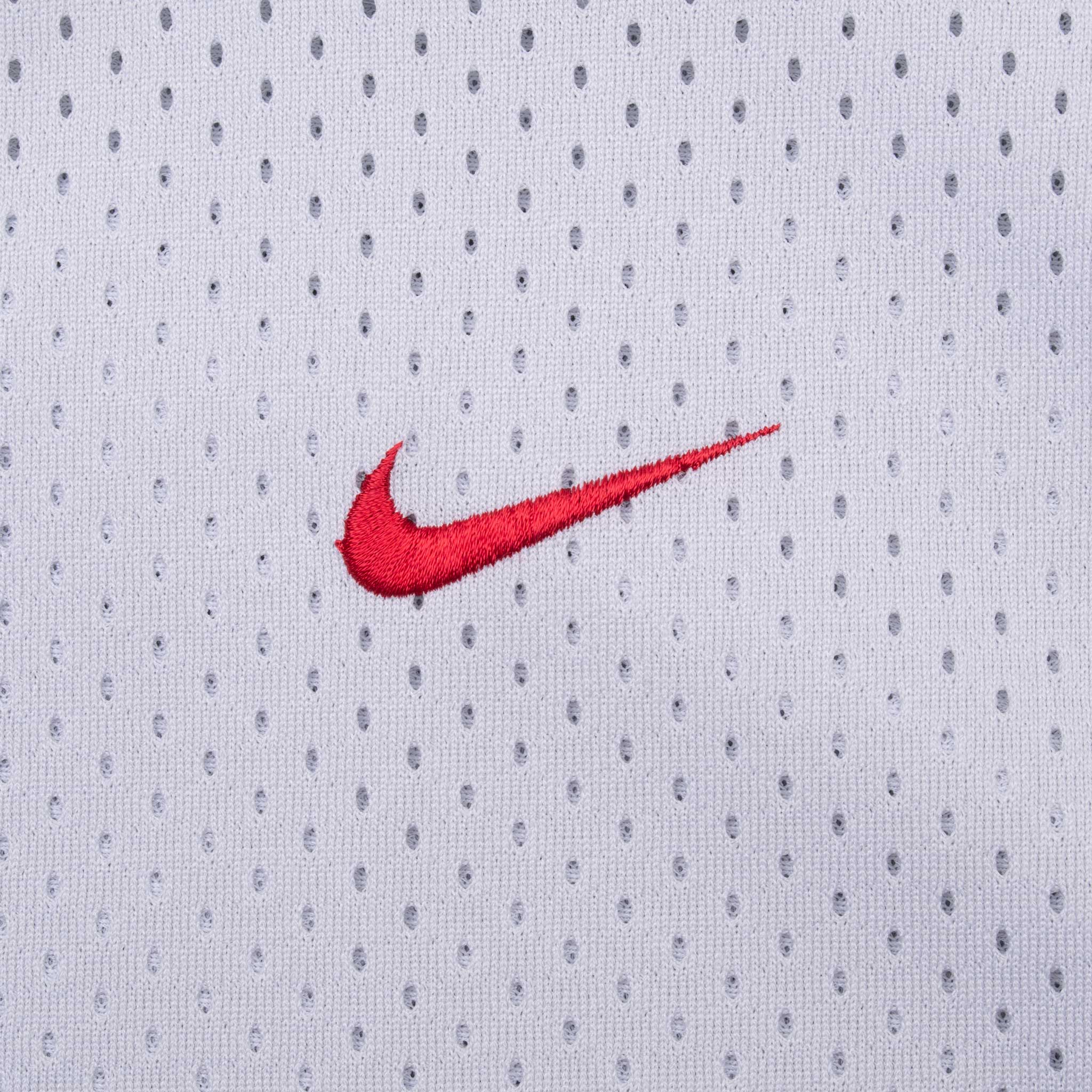 Vintage Nike Grey And Red Training Basketball Jersey 1990S Size Large