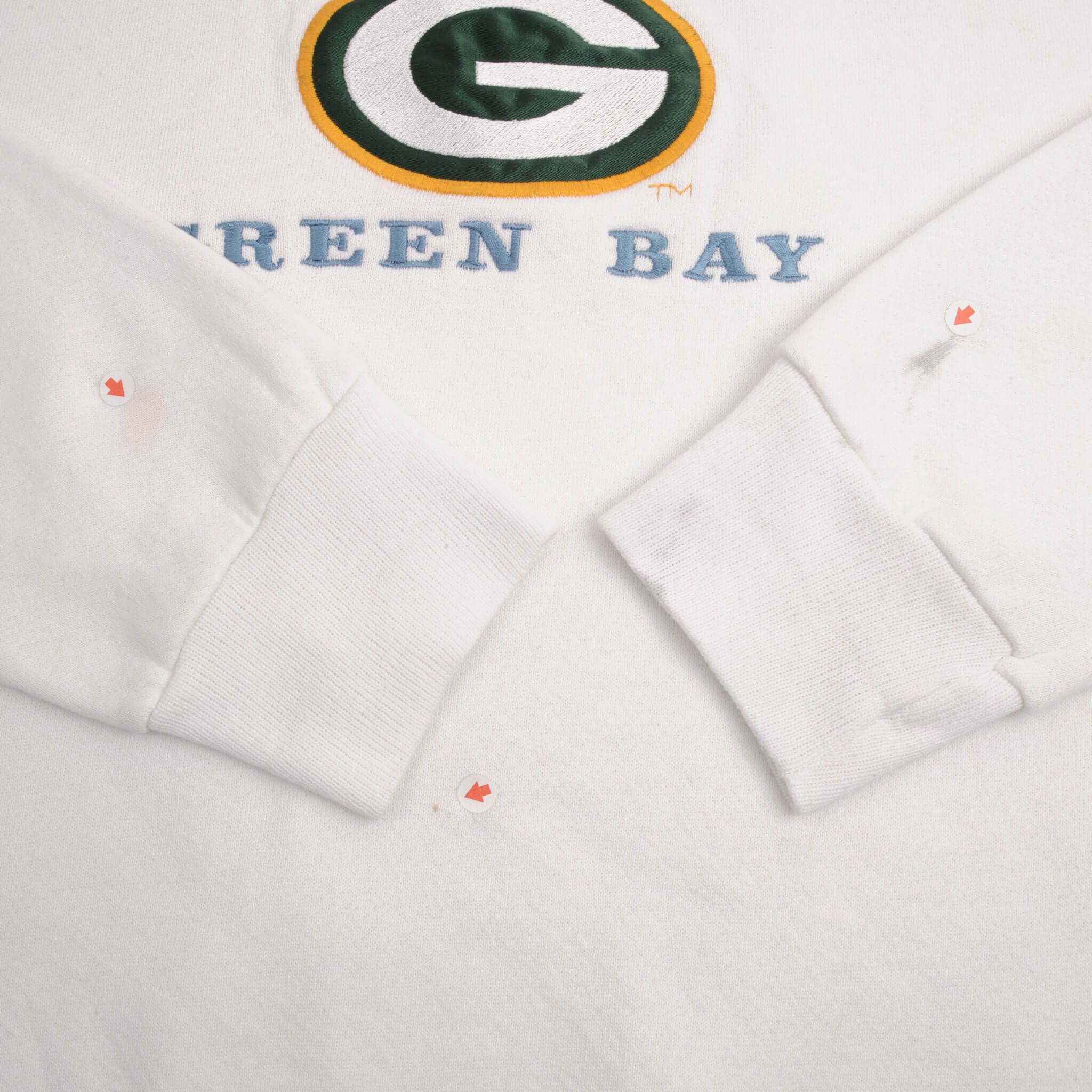 VINTAGE NFL GREEN BAY PACKERS WHITE SWEATSHIRT 1990S SIZE XL MADE IN USA