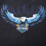 Vintage Harley Davidson Motor Cycles Eagle Rawhide Olathe, Kansas Tee Shirt 2013 Size 2XL Made In USA