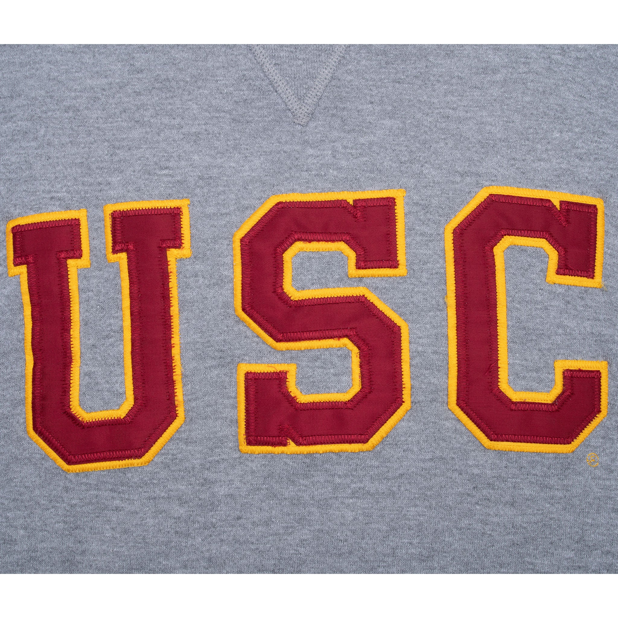 Vintage Usc Russell Athletic Grey Crewneck Sweatshirt 1990S Size Small