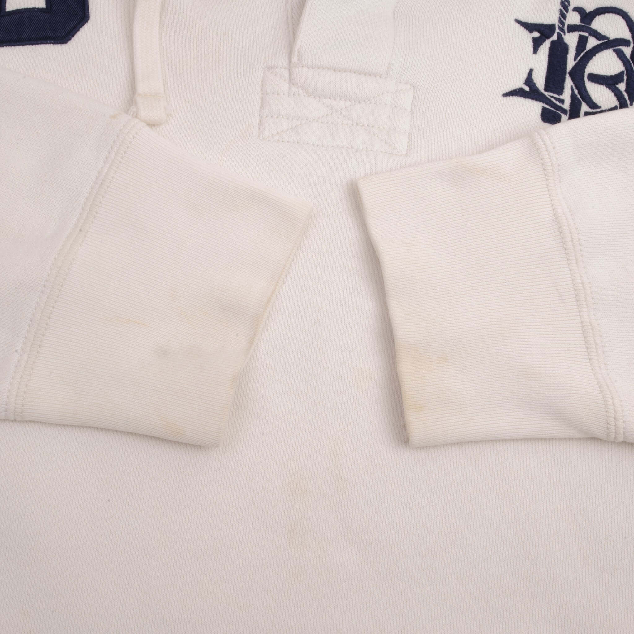 Vintage Polo Ralph Lauren Prlc White Heavyweight Hoodie Sweatshirt 1990S Size XL