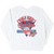 Full front view of white Minnesota Twins 1987 World Series Champions crewneck sweatshirt