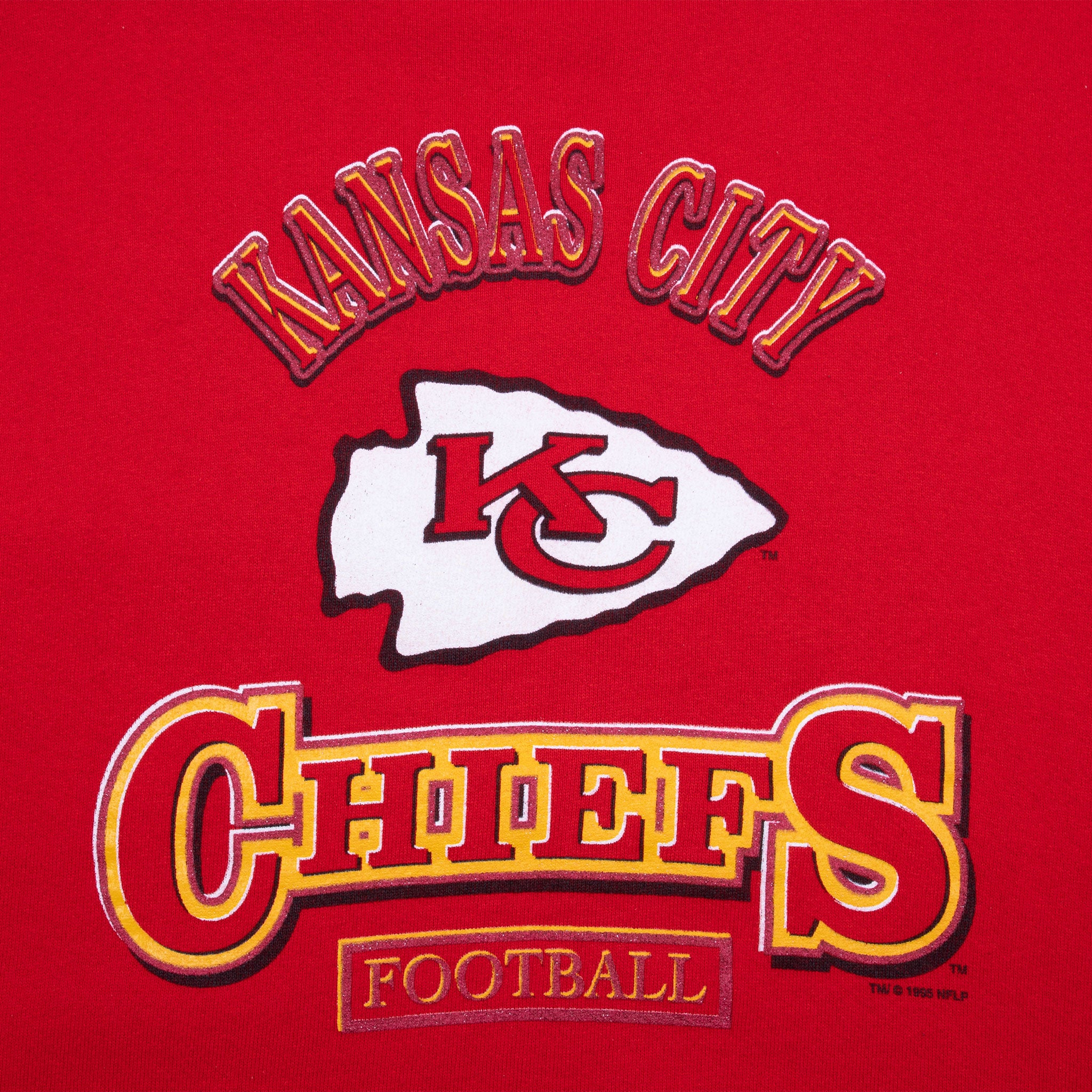 Vintage Nfl Kansas City Chiefs 1995 Sweatshirt Size Xl Youth 18-20