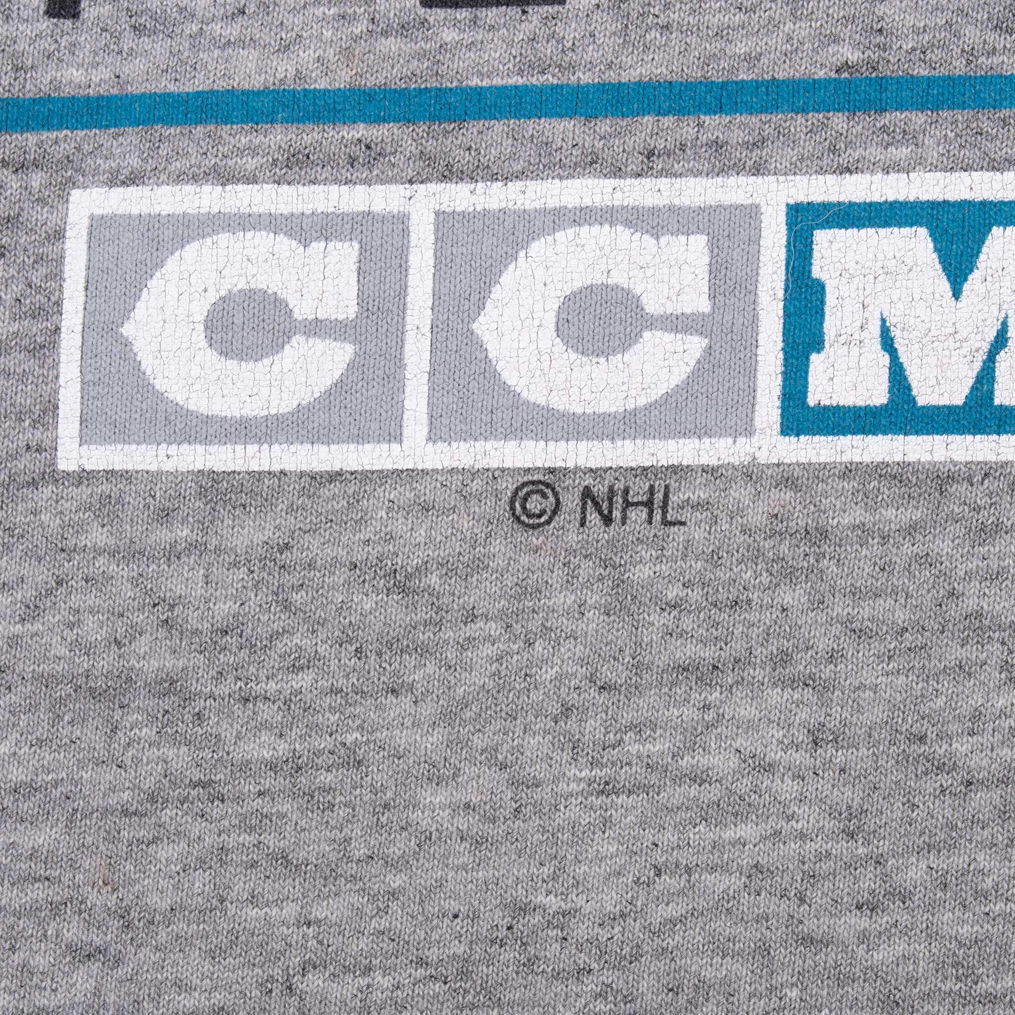 Vintage Nhl San Jose Sharks Tee Shirt 1990S Size Large