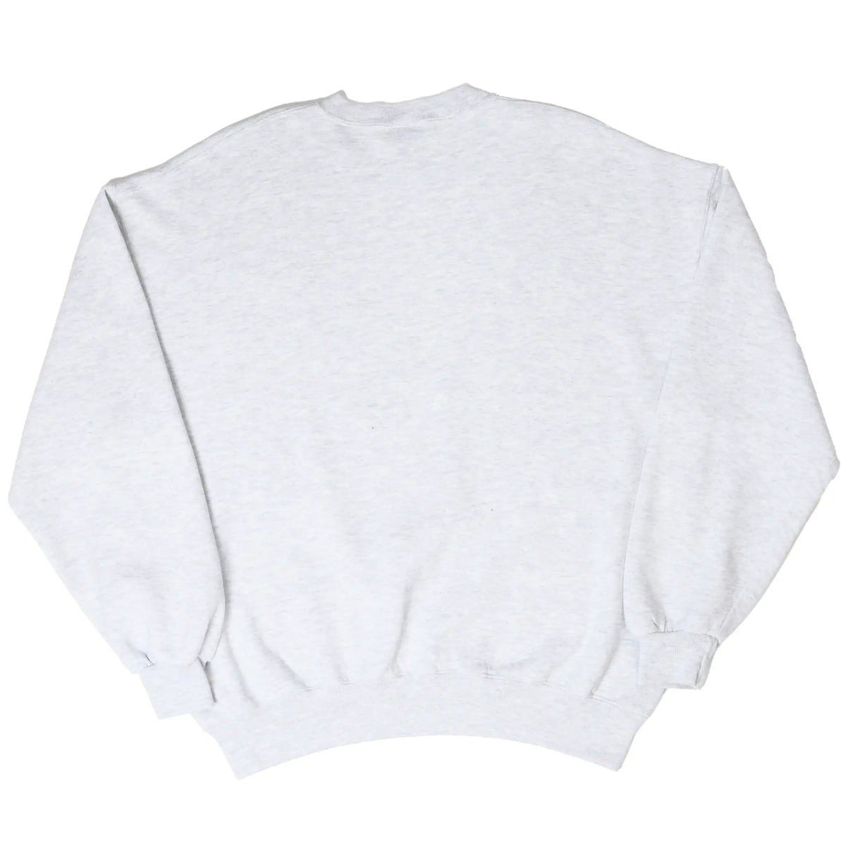 Plain back of grey Russell Athletic crewneck sweatshirt