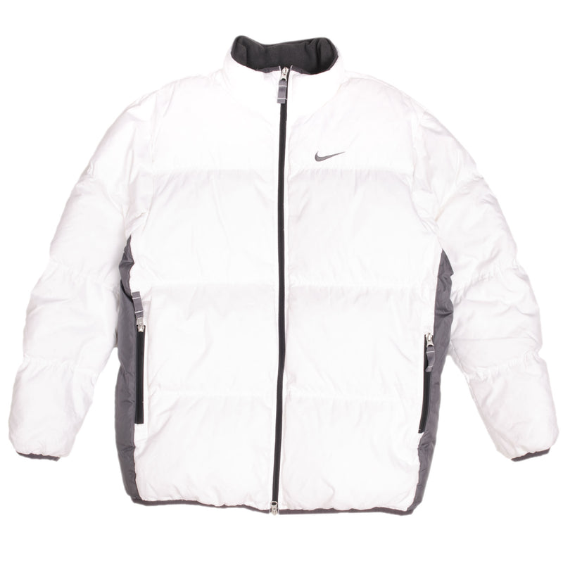Vintage Nike Big Swoosh Puffer Jacket 2000s Size Medium
