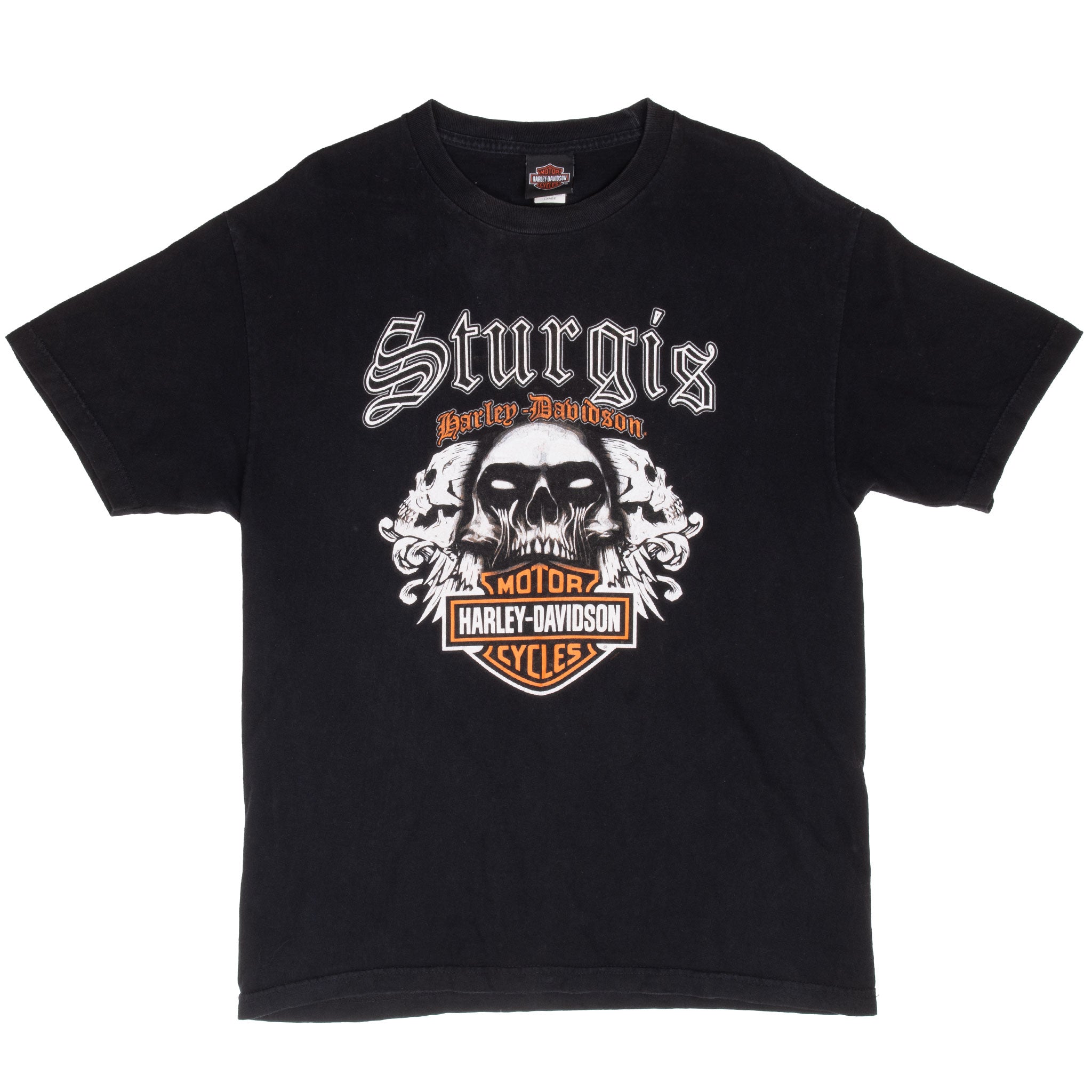 Vintage Harley Davidson Sturgis North Dakota 2015 Tee Shirt Size Large