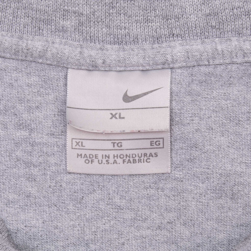 Vintage Nike Long Sleeve Turtle Neck Grey Tee Shirt 2000S Size XL