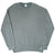Full front view of muted green-gray Russell Athletic blank sweatshirt