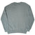 Back of blank Russell Athletic crewneck sweatshirt in muted green-gray