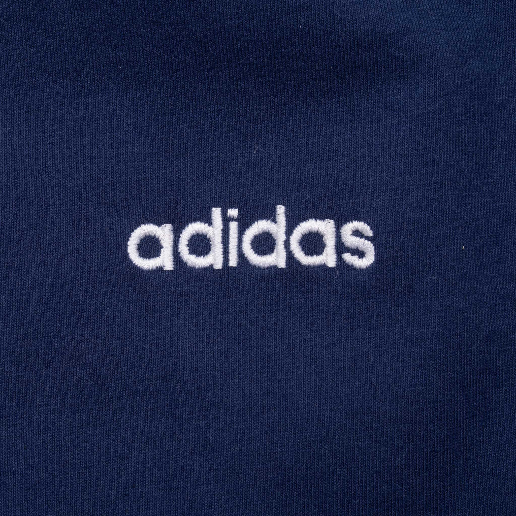 Vintage Adidas 1990S Navy Blue Tee Shirt Size XL