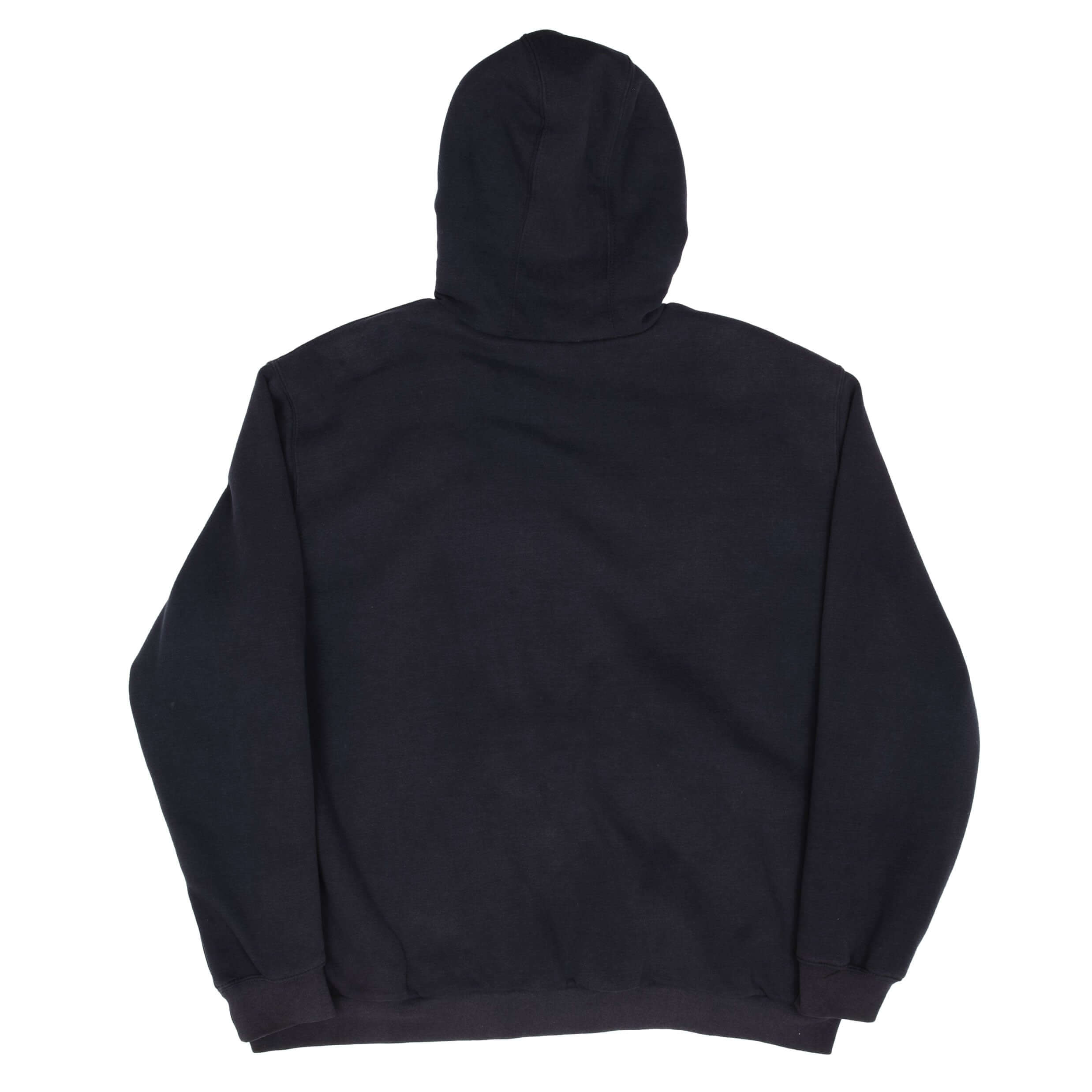 Vintage Carhartt Sherpa Lined Full Zip Navy Hoodie Sweatshirt Size XL