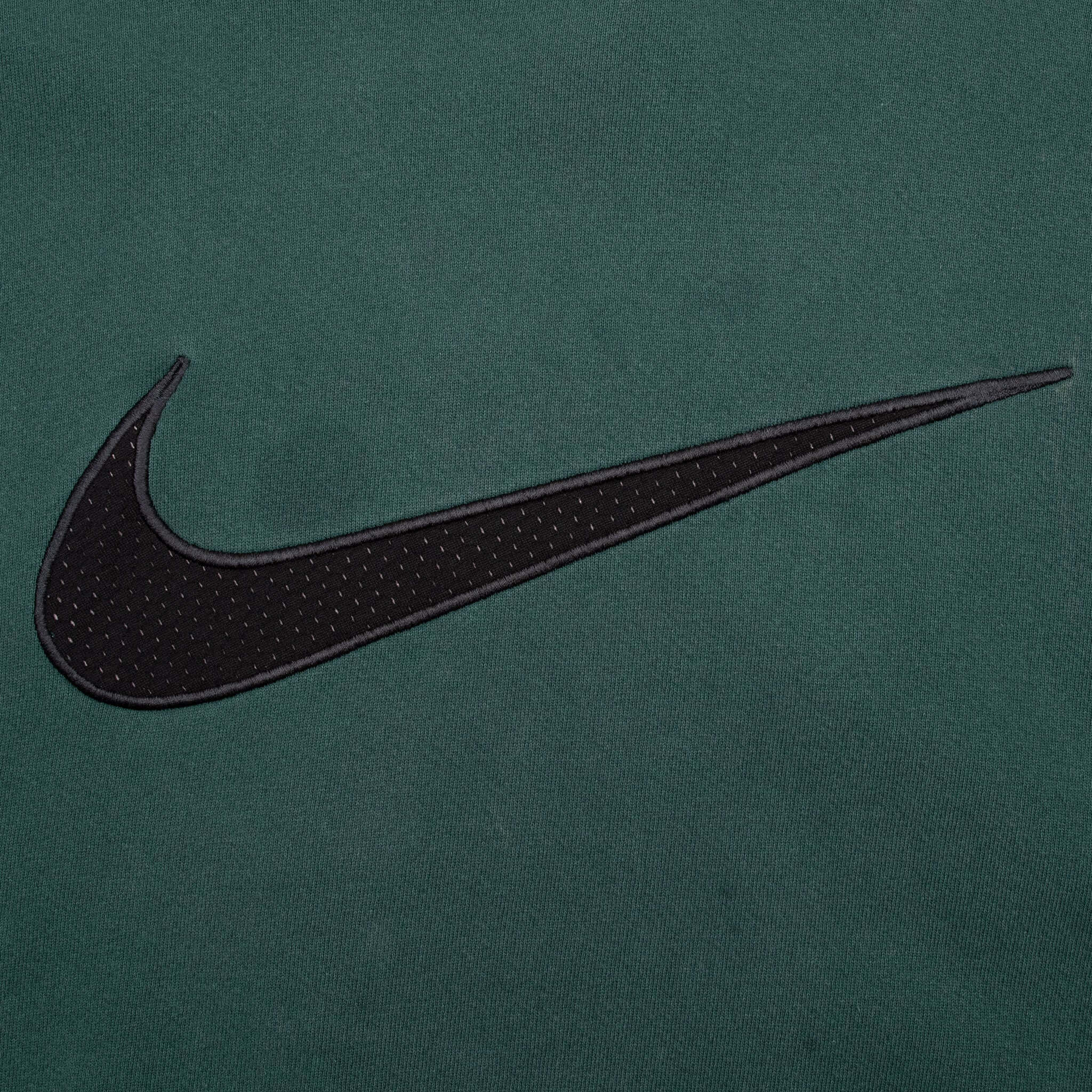 Vintage Nike Big Swoosh Green Sweatshirt 1990S Size Large Made In Usa