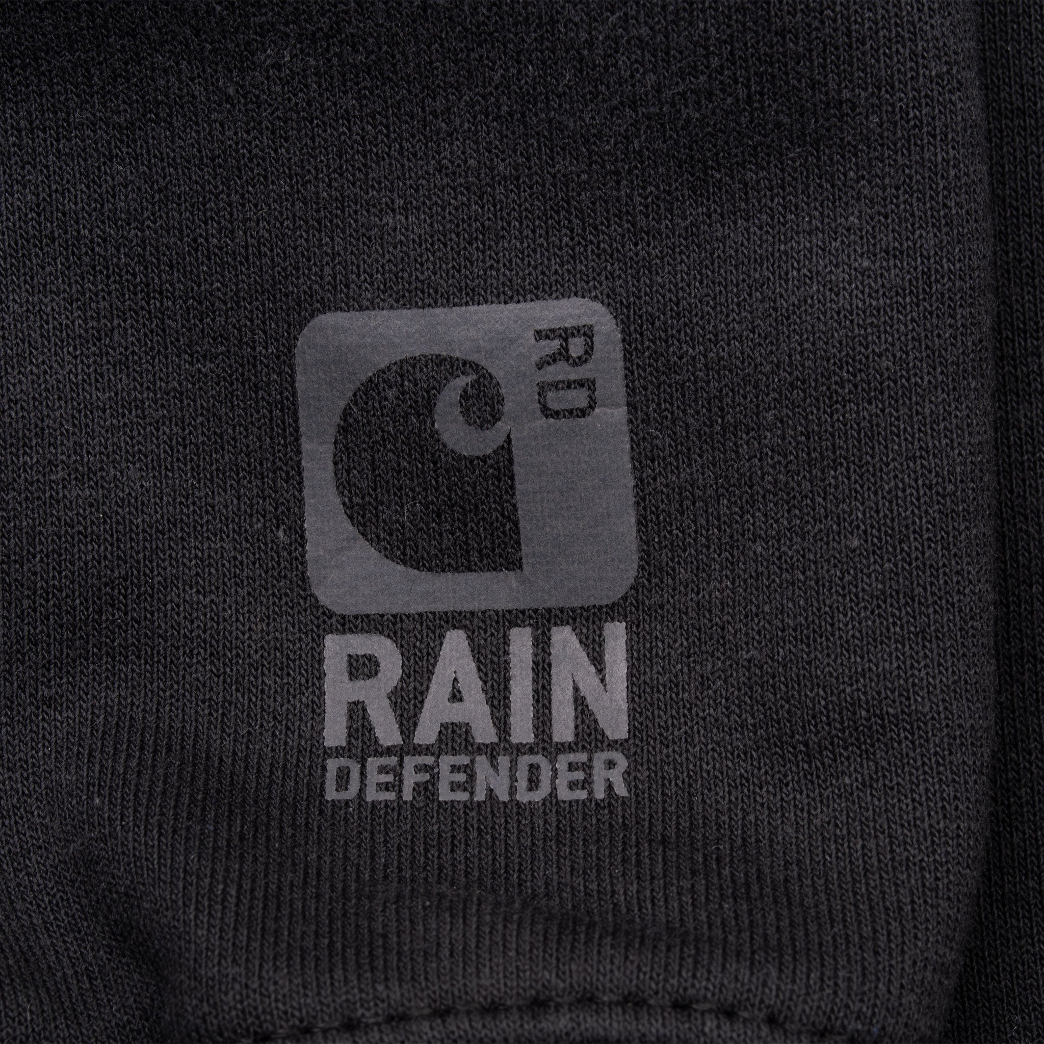 Vintage Carhartt Rain Defender Heavyweight Full Zip Black Hoodie Sweatshirt Size Large
