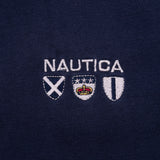 Vintage Nautica Red and Blue Rugby Polo Shirt 1990S Size Medium