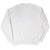 Back of plain white Nautica crewneck sweatshirt with ribbed cuffs and hem