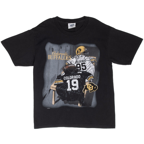 Vintage Ncaa Colorado Golden Buffaloes Embroidered Tee Shirt 1990S Size Large