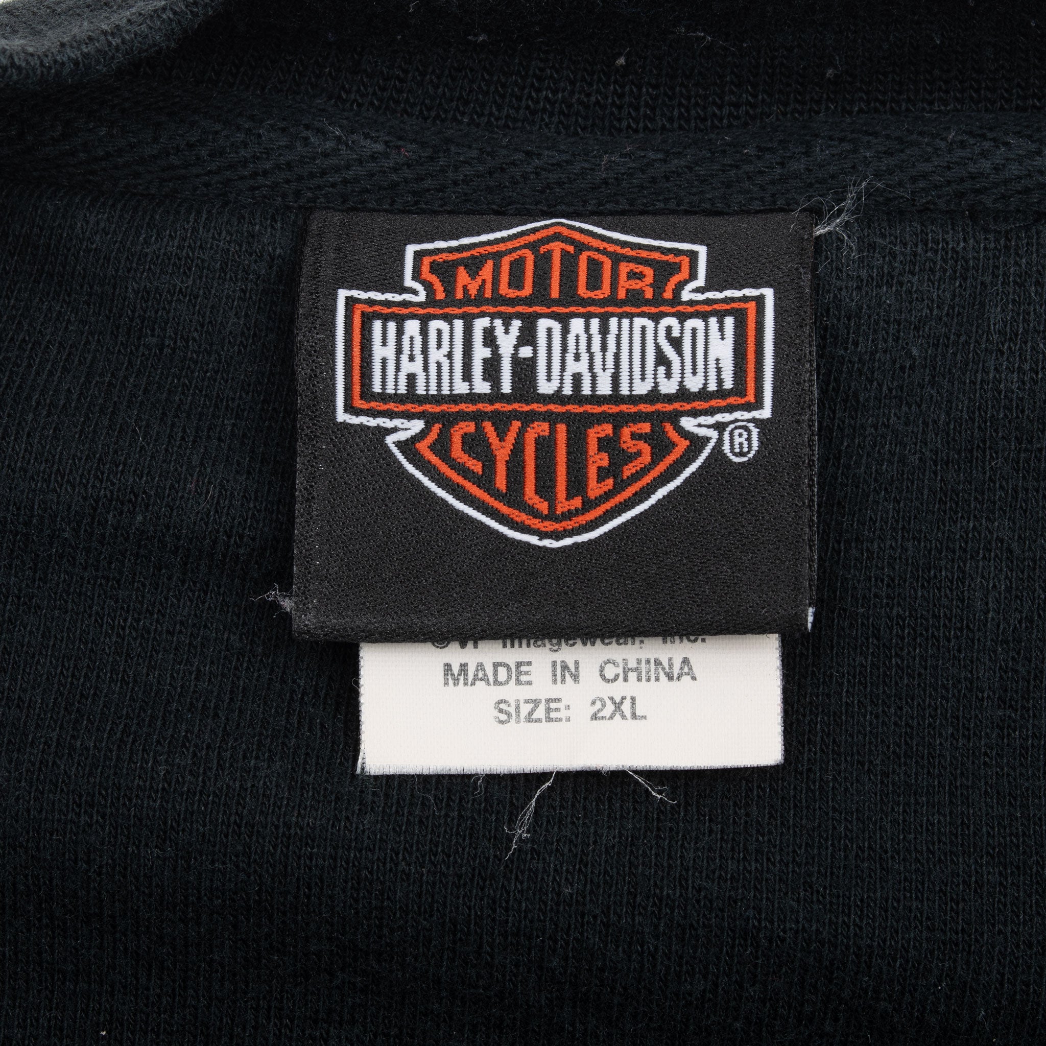 Vintage Harley Davidson Black Embroidered Sweatshirt 2000S Size 2XL