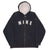 Vintage Nike Spellout Black Full Zip Hoodie Sweatshirt 2000S Size XL