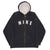 Vintage Nike Spellout Black Full Zip Hoodie Sweatshirt 2000S Size XL