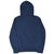 Back of navy Polo Ralph Lauren pullover hoodie with plain design