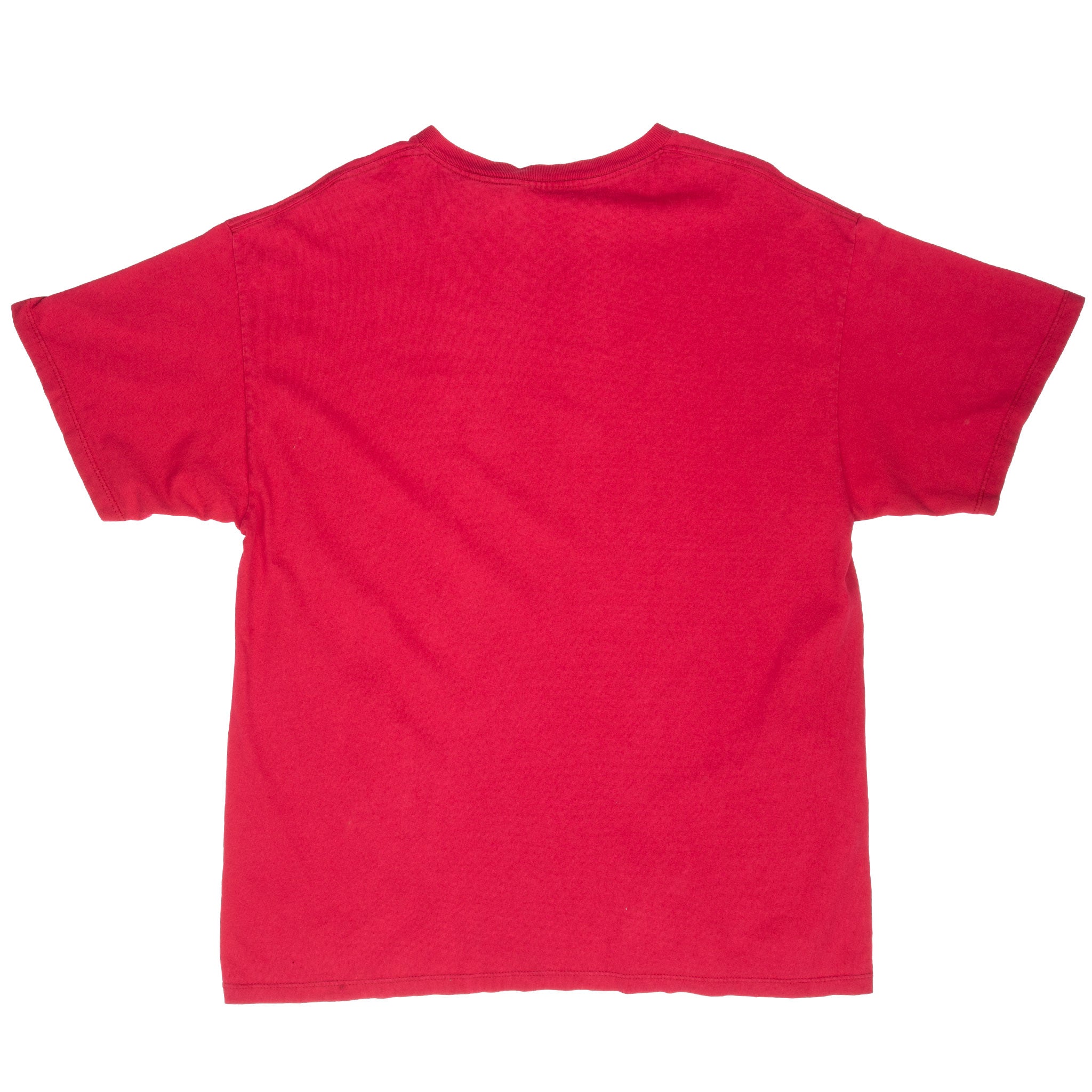 Vintage Nike Classic Swoosh Red Tee Shirt 1990S Size Large Made In Usa