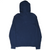 Back of navy Polo Ralph Lauren pullover hoodie with long sleeves and plain design
