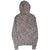 Back view of Polo Ralph Lauren brown and beige marled knit hoodie sweater