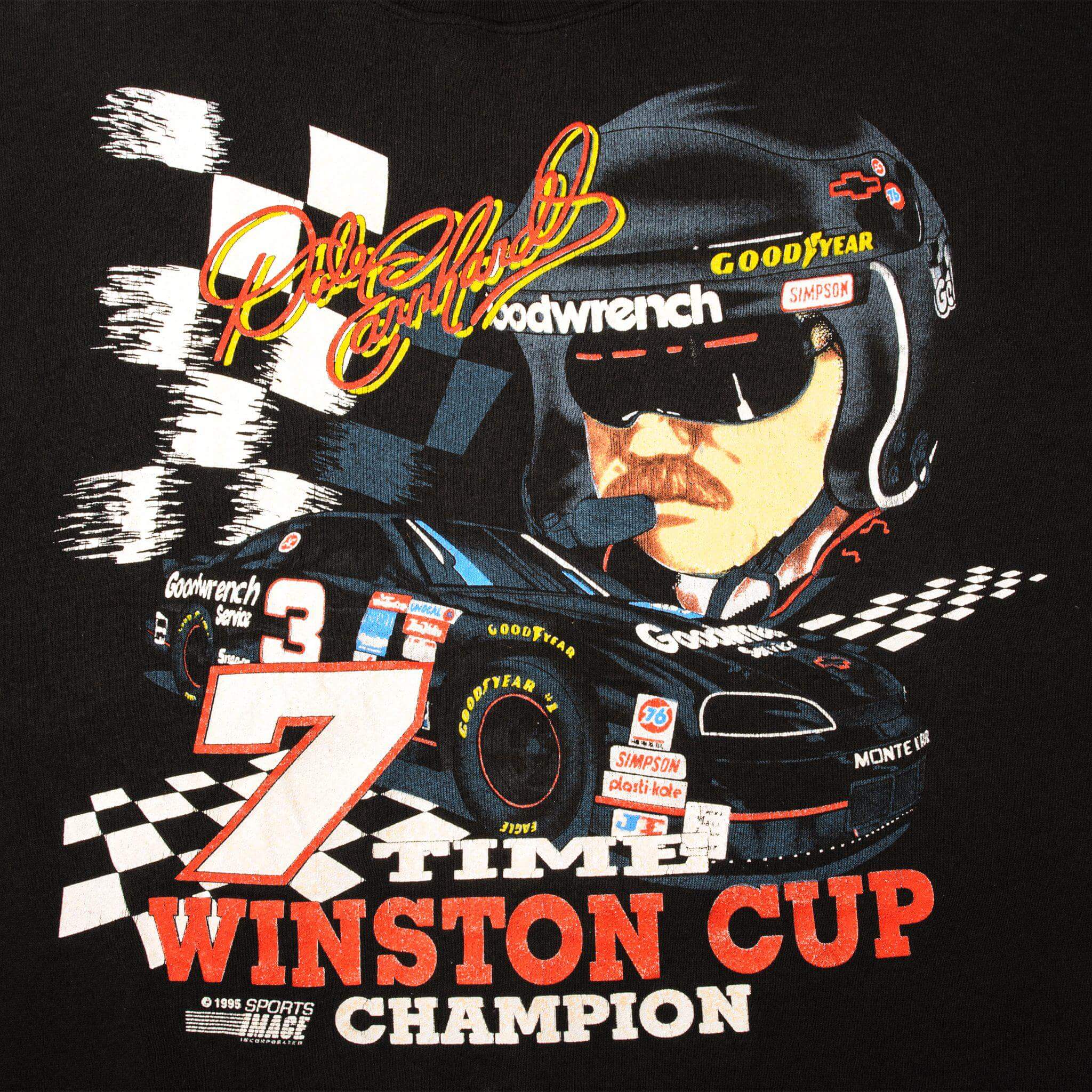 VINTAGE NASCAR DALE EARNHARDT SWEATSHIRT 1995 SIZE XL MADE IN USA