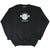 Full front view of black Hard Rock Cafe Salt Lake City crewneck sweatshirt