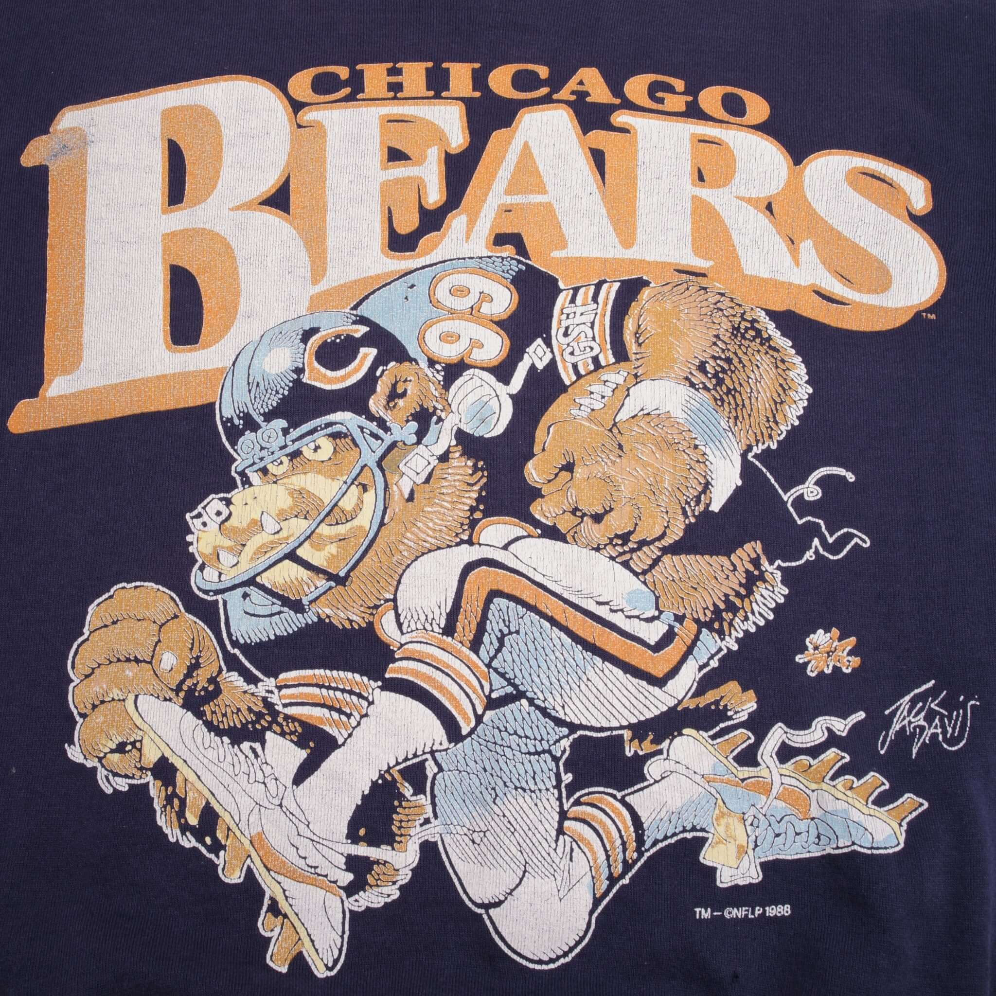 Vintage NFL Chicago Bears Sweatshirt 1988 Size Large Made In USA