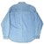 Back of Levi Strauss Signature blue denim long-sleeve shirt with shoulder yoke