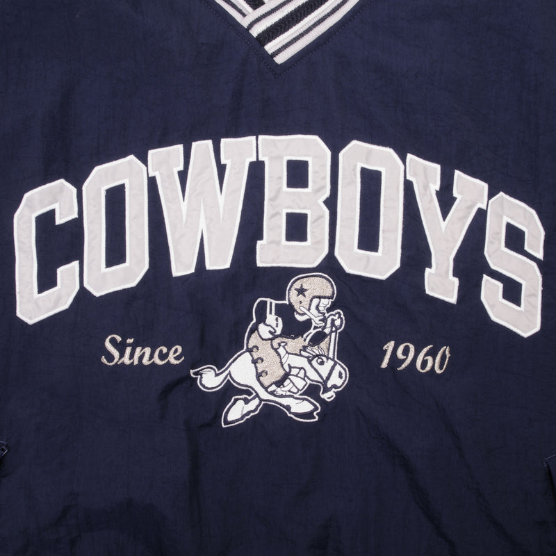 Vintage Nfl Champion Dallas Cowboys Pullover Windbreaker Jacket 1990S Size Large